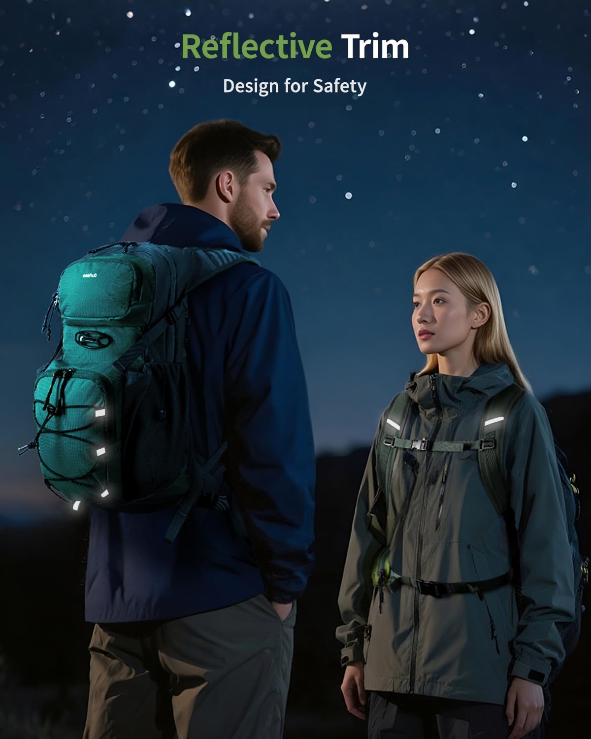 ECOHUB Hydration Backpack for Men Women, 20L Lightweight Hiking Daypack Cycling Backpack with 2L Water Bladder, Insulated Hydration Pack with Waist Pack