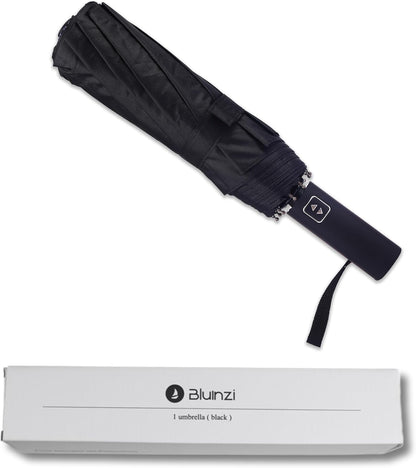 46 Inch Compact Umbrellas for Rain - Travel Small Umbrella - Automatic Folding Umbrella - Windproof Portable Umbrella, Double 10-rib