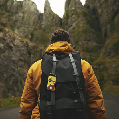 2PCS 2303 Bright Silicone Luggage tag (Yellow)