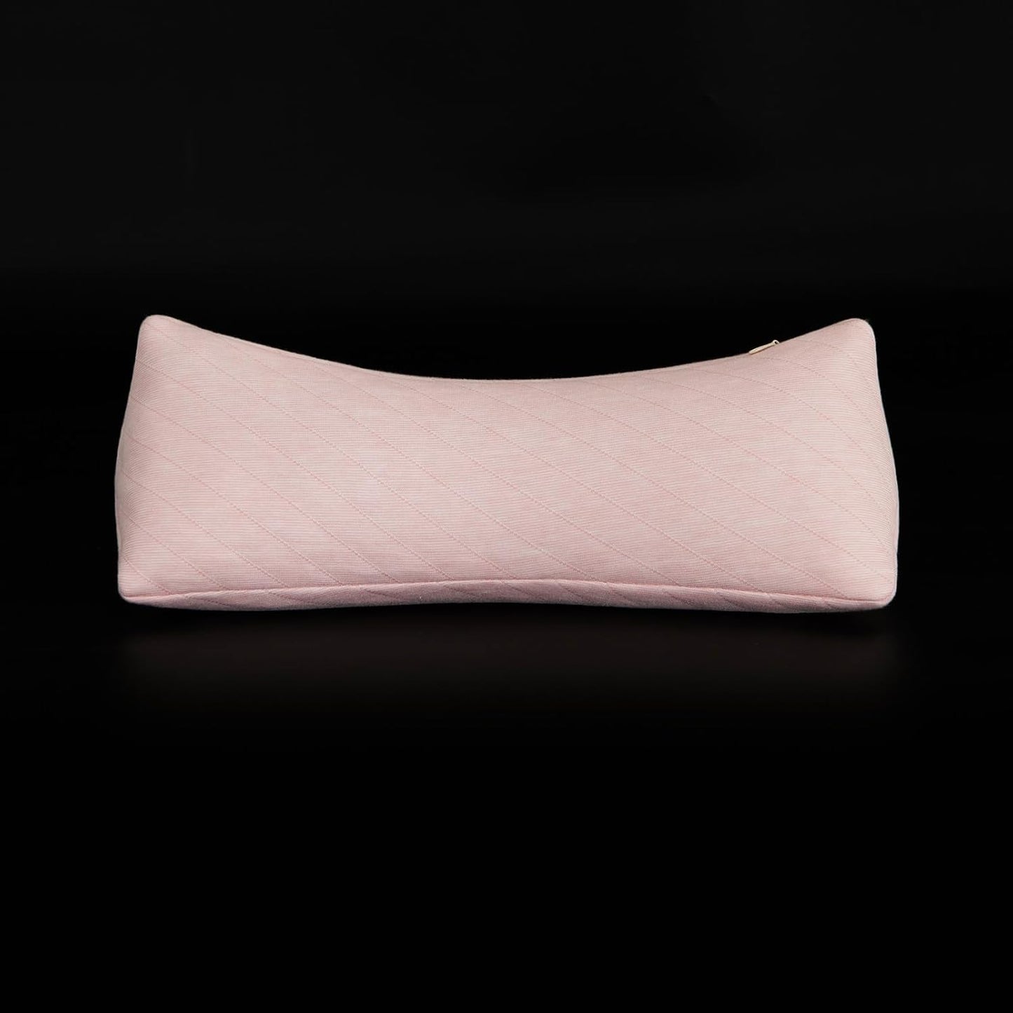 Buckwheat Neck Support Pillow Cervical Neck Cylinder Bolster Pillow Neck Pain Relief Breathable Comfortable for Back and Side Sleepers Round Pillows for Lunch Break Pink, 6x15 Inch