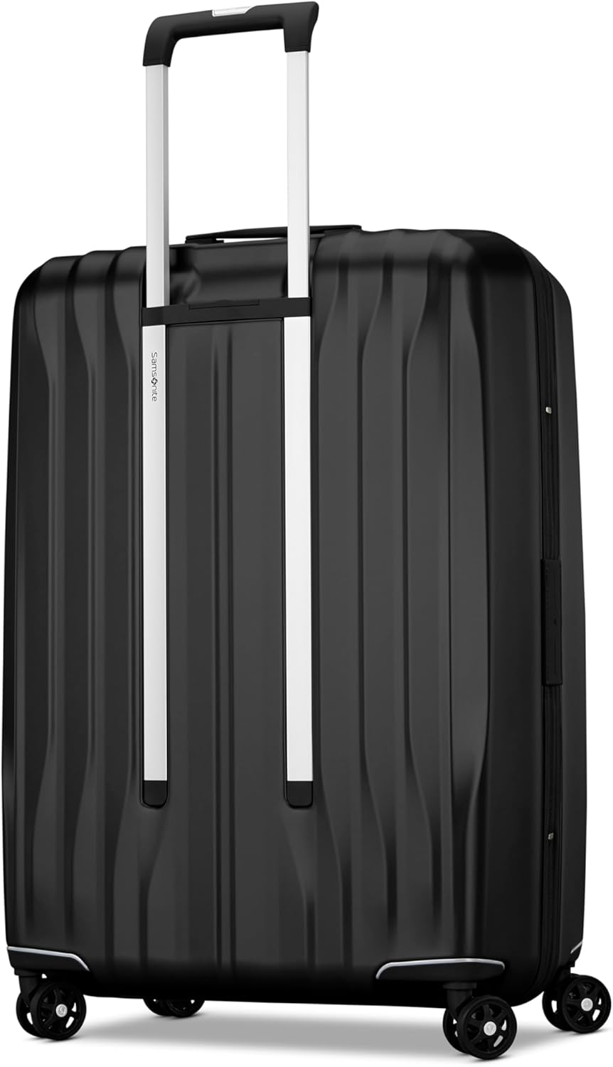 Samsonite UpLIFT Large Checked Hardside Luggage with Spinner Wheels - Airline-Approved, TSA Lock, Adjustable Handle System - Polycarbonate Hard Suitcase for Ultra Lightweight Travel - Silver Shimmer