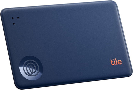 Tile by Life360 Slim - Wallet Finder, Bluetooth Tracker and Item Locator for Luggage Tags, Passports and More. Both iOS and Android Compatible. Phone Finder. 1-Pack (Navy Blaze)