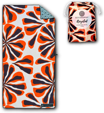 ECCOSOPHY Microfiber Beach Towel - Sand Free Towels are Quick Dry, Light Weight, Super Absorbent - Perfect Pool, Travel, Cruise, Camping Essentials - Oversized Extra Large for Adults 71x35 in