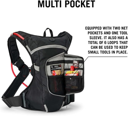 USWE Outlander Hydration Pack with Water Bladder, Hydration Backpack - Backpack for Cycling, MTB, Trail Running & More