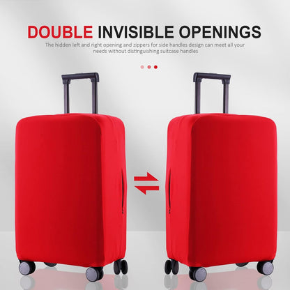 Travel Luggage Cover Suitcase Protector Scratch-Resistant Fit 19-31 Inch Suitcase, Not Included Suitcase (Red, M(24-25 inch))