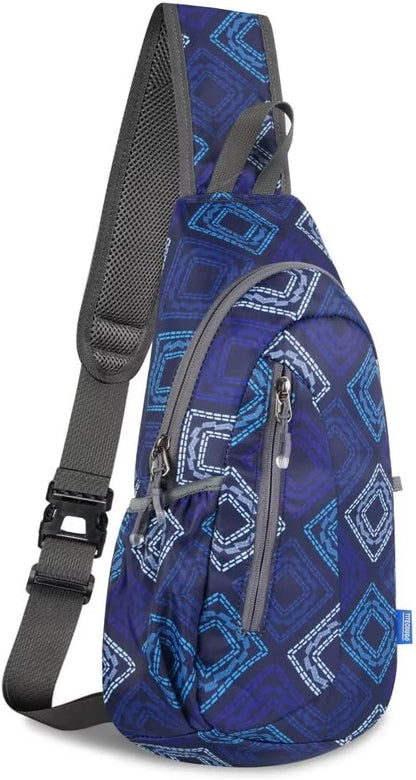 TITECOUGO Small Sling Bag, Lightweight Crossbody Backpack for Men Women, Shoulder Bag for Sports and Outdoor