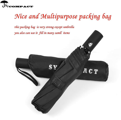 SY COMPACT Umbrella Automatic Travel Waterproof Light Folding Umbrellas Easy Carry for Women and Men