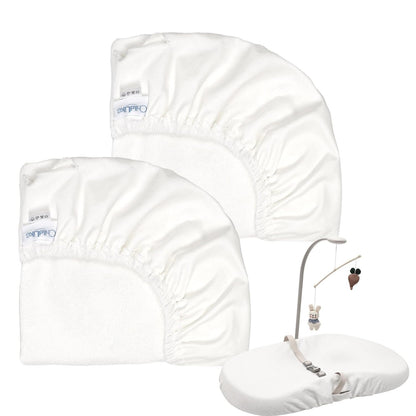 2-Pack Waterproof Changing Pad Covers-Soft Baby Nursery Diaper Changing Pad Sheets,Contour Changing Pads Liners,Change Pad Cover,Ultra-Soft & Breathable,Fits Skip Hop,Keekaroo Peanut,Machine Washable