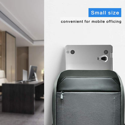 Laptop Stand Portable,Zinc Alloy Laptop Mini Stand,Laptop Riser Invisible,Ergonomic Laptop Stand Cooling Suitable for 12-20 Inches Laptop.（Silver-2pieces）