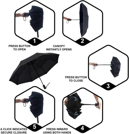 SY COMPACT Travel Umbrella Windproof Automatic Umbrellas Small Compact UV Sun Protection Factory Outlet Umbrella