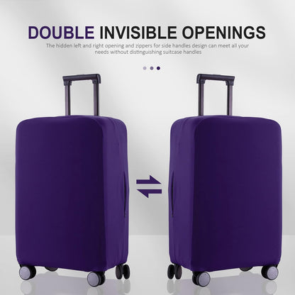 Travel Luggage Cover Suitcase Protector Scratch-Resistant Fit 19-31 Inch Suitcase, Not Included Suitcase (Purple, M(24-25 inch))