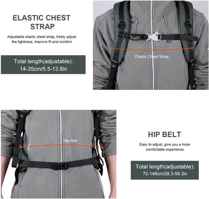 MOUNTAINTOP 40L Hiking Backpack Lightweight Travel Backpack for Men&Women Outdoor Camping Backpacking