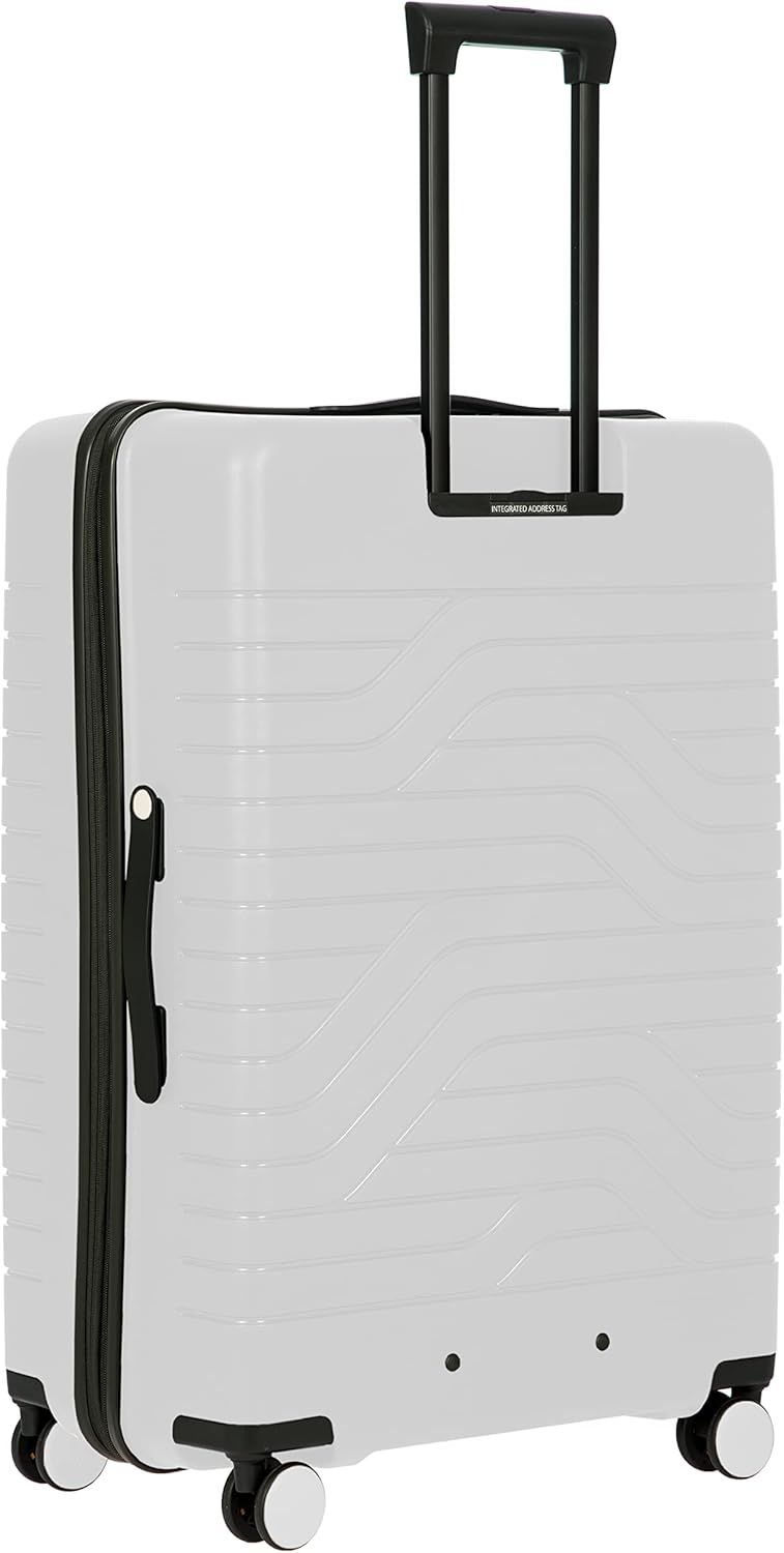 Bric’s B|Y Ulisse Spinner Suitcase, Expandable Hard Shell Luggage with TSA Lock and Smooth 360° Wheels 28" – White