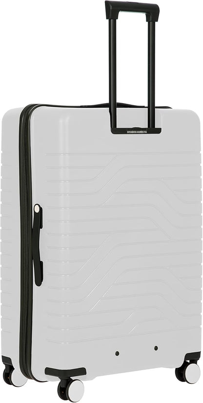 Bric’s B|Y Ulisse Spinner Suitcase, Expandable Hard Shell Luggage with TSA Lock and Smooth 360° Wheels 28" – White