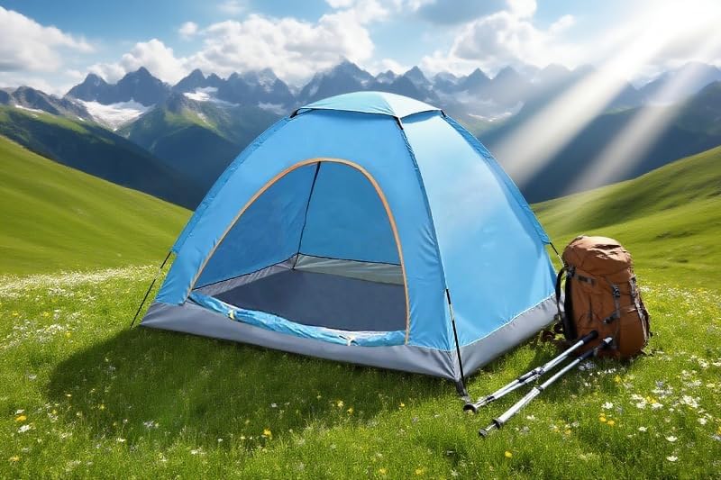 Wind Tour Easy Setup Breathable Mesh Tent for Backpacking & Outdoor Use