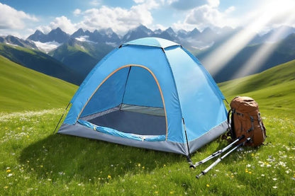 Wind Tour Easy Setup Breathable Mesh Tent for Backpacking & Outdoor Use