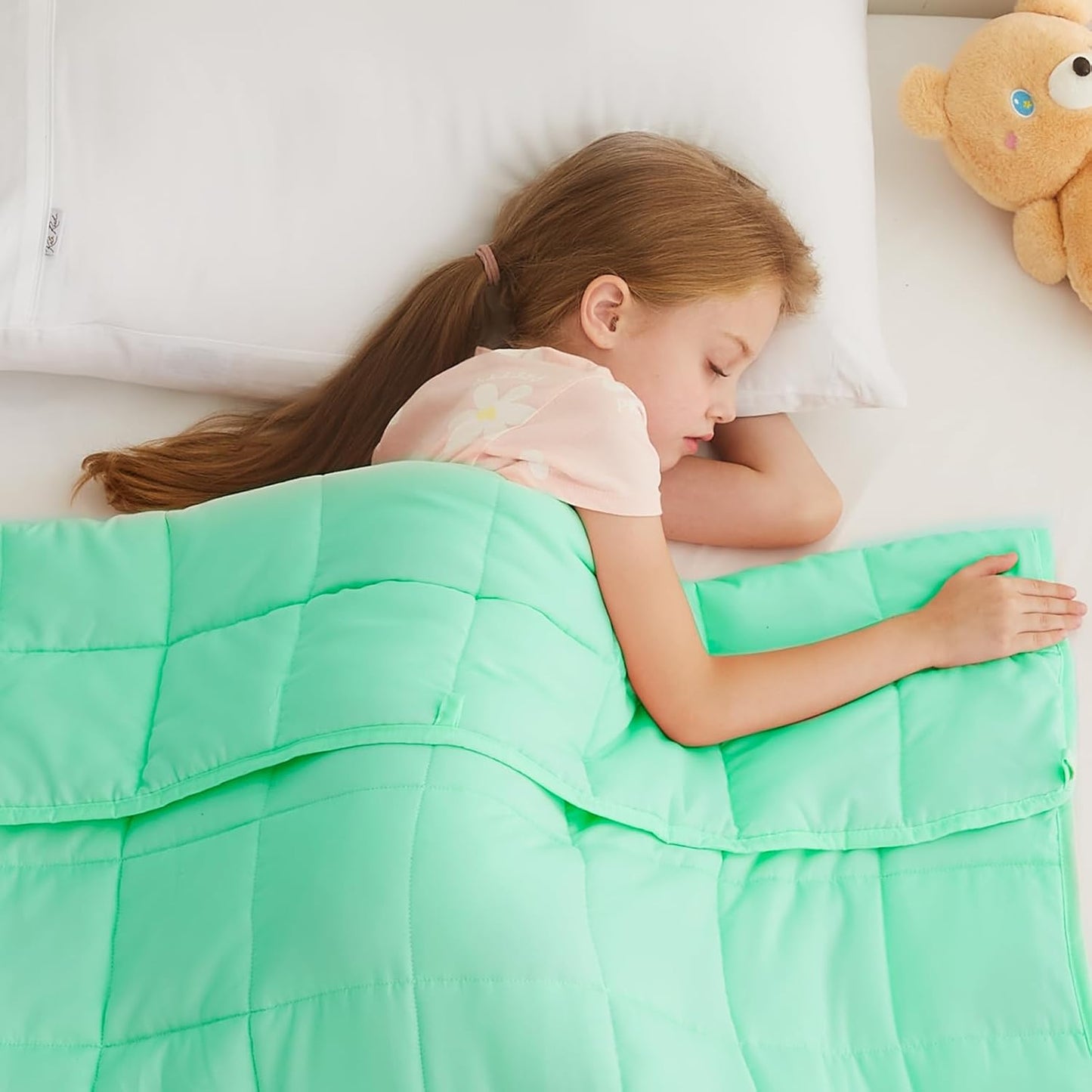 L'AGRATY Weighted Blanket - 36"x48" 5lbs Weighted Blanket Microfiber Material with Glass Beads Small Blanket for All-Season Summer Fall Winter Soft Thick Blanket