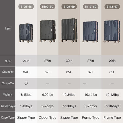 LEGEND WALKER SPATHA Hardside Expandable Luggage, 27-inch, Mocha, 5109-60-MC