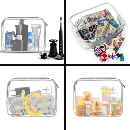 ANRUI Makeup Bags Clear Cosmetic Bag for Women Small Makeup Pouch for Girls/Kids Travel Toiletries Organizer Bags Waterproof Travel Liquids Storage Bags