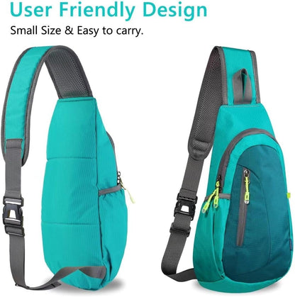 TITECOUGO Small Sling Bag, Lightweight Crossbody Backpack for Men Women, Shoulder Bag for Sports and Outdoor