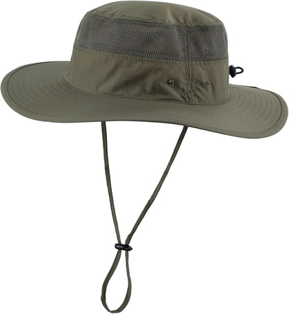 Home Prefer UPF 50+ Men's Sun Hat Wide Brim Bucket Hat UV Protection Hat for Mens Womens Beach Safari Gardening Golf Fishing