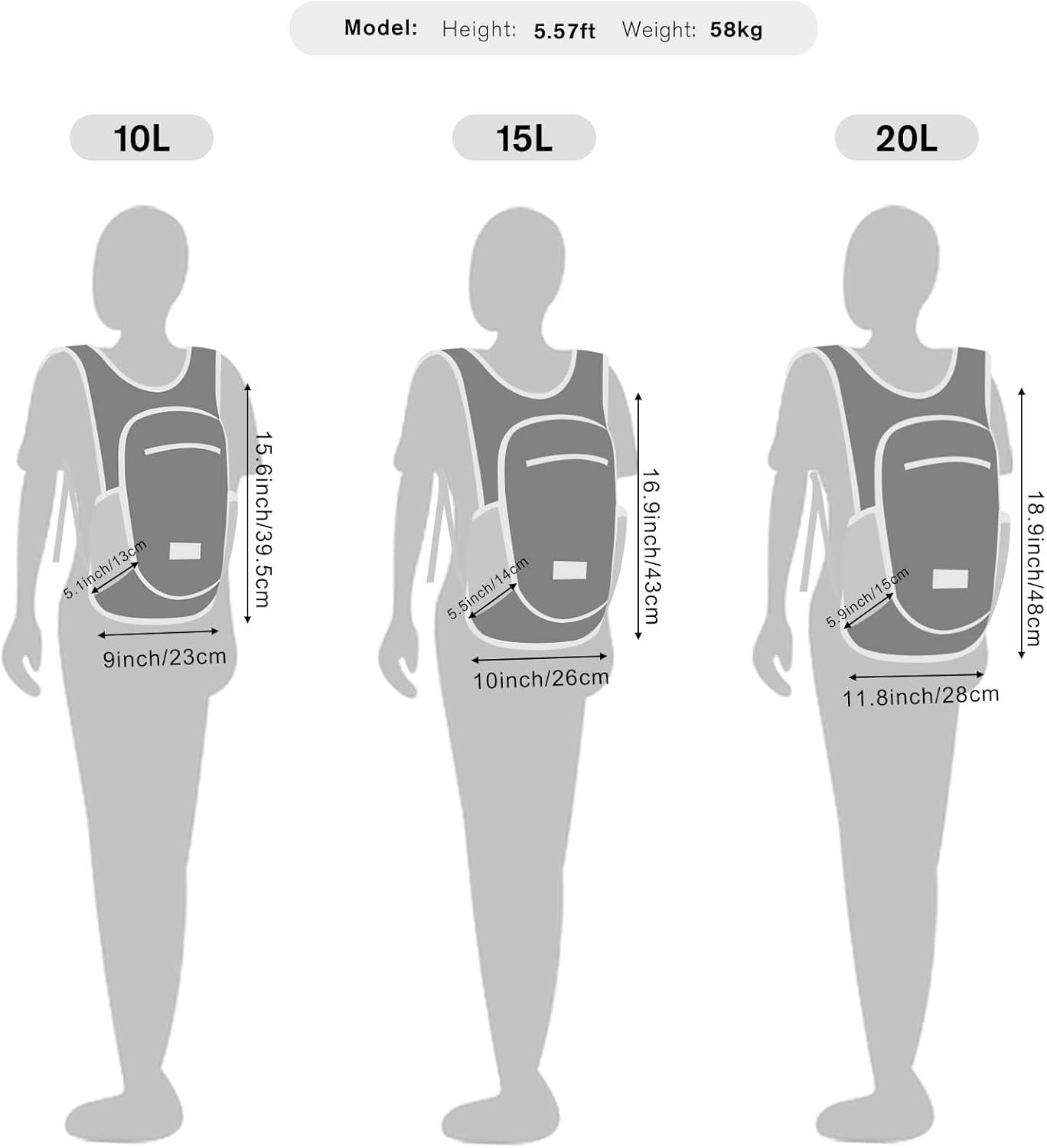 G4Free 10L/15L Hiking Backpack Lightweight Packable Hiking Daypack Small Travel Outdoor Foldable Shoulder Bag