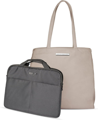 Kenneth Cole REACTION Marley Backpack, Taupe, 16" Laptop Tote