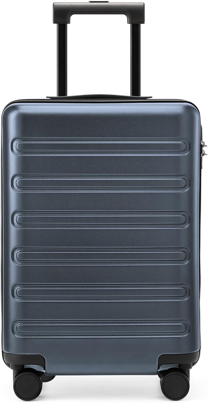 Carry on Luggage 22 X 14 X 9 Airline Approved, 20 Inch Luggage for 3-5 Days Travel, Double Spinner Wheels, 100% Hardshell PC, TSA Lock (09-Grey, Checked 24-Inch)