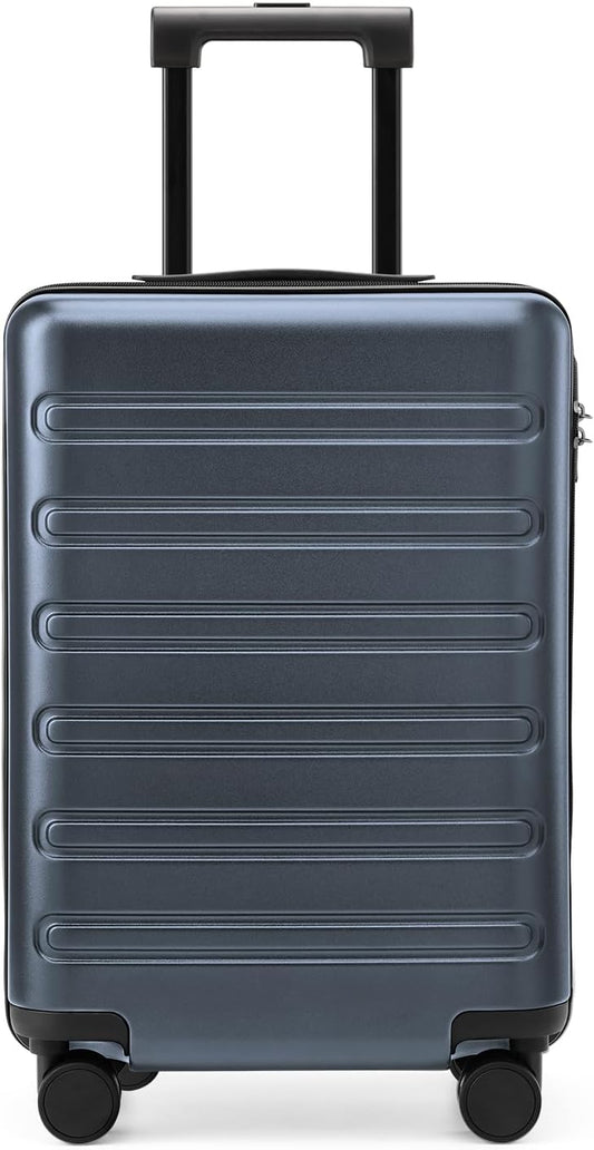 Carry on Luggage 22 X 14 X 9 Airline Approved, 20 Inch Luggage for 3-5 Days Travel, Double Spinner Wheels, 100% Hardshell PC, TSA Lock (09-Grey, Checked 24-Inch)