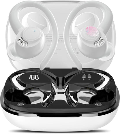 AI Translation Earbuds Real Time, 164 Language Translator Earbuds, 3-in-1 Bluetooth 5.4 Translation Headphones with 5 Translation Modes, 48H AI Ear buds Translator Device for Business/Learning, White