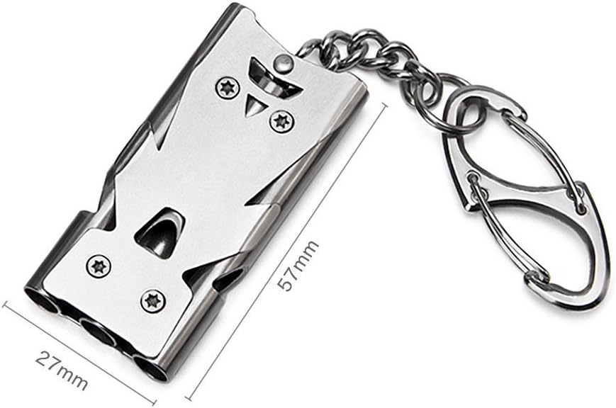 Whistle Emergency Whistles Keychain Rape Whistle Stainless Steel High Decibel Whistles … …