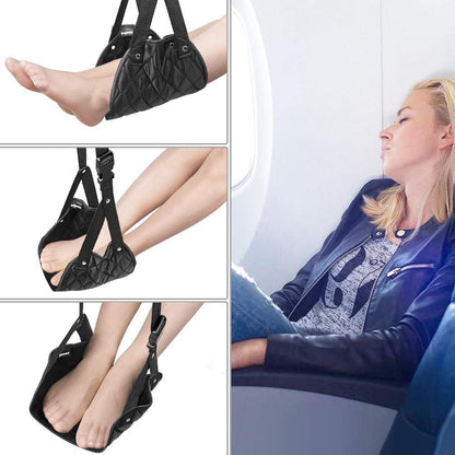 Airplane Foot Rest (Travel Comfortably), Perfect Airplane Travel Essentials, Portable Foot Hammock Airplane Plane Travel Accessorie, Long Flight Essentials, Relax your feet & Leg Airplane Foot Hammock