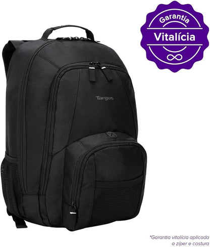 Targus 16 Inch Groove Laptop Backpack, Black - Fits Most Laptops up to 16", Water Resistant Travel Backpack for Business Commuters and Travel (CVR600)