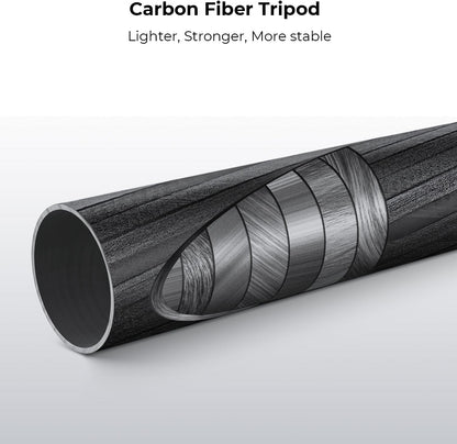 K&F Concept 68" Carbon Fiber Camera Tripod,Compact Tripods with Metal Ball Head,Quick Release Plate,Detachable Monopod 22lbs Load for DSLR Cellphone Tripods(SA255C1) D255C4+BH-28L