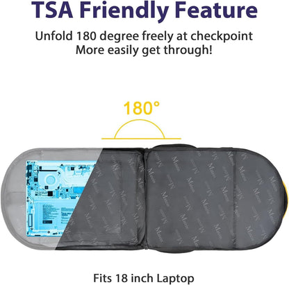 MATEIN 18.4 Inch TSA Approved Backpack, Extra Large 50 L Outdoor Carryon Backpack with Seperated Laptop Compartment, Work Travel Daypack with USB Charging Port, Creative Gifts for Men Women