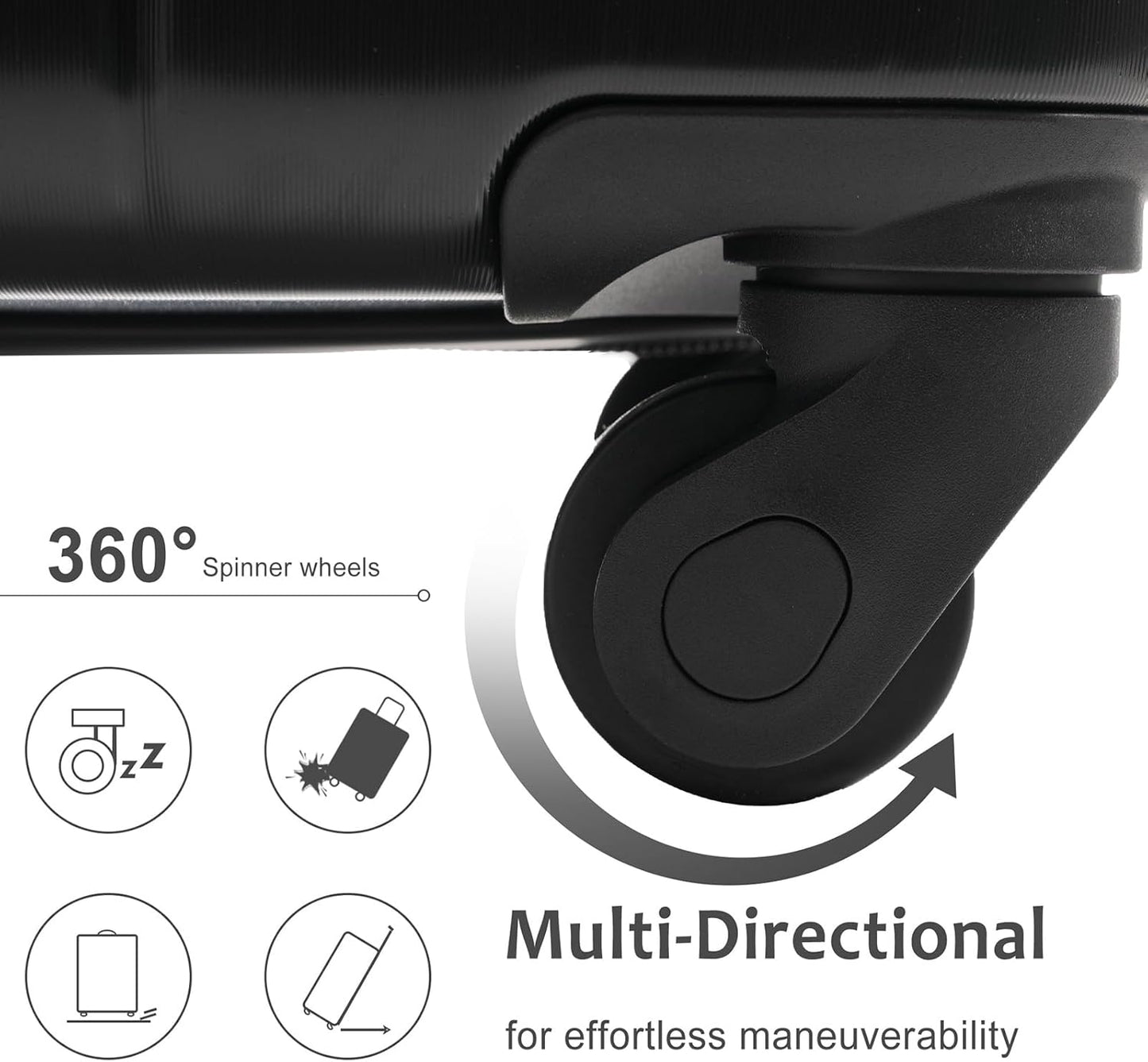 Merax 20 Inch Carry On Luggage Airline Approved, Hardshell ABS Suitcase with Spinner Wheels, TSA Lock, Lightweight Travel Luggage for Business Trips & Weekend Getaways