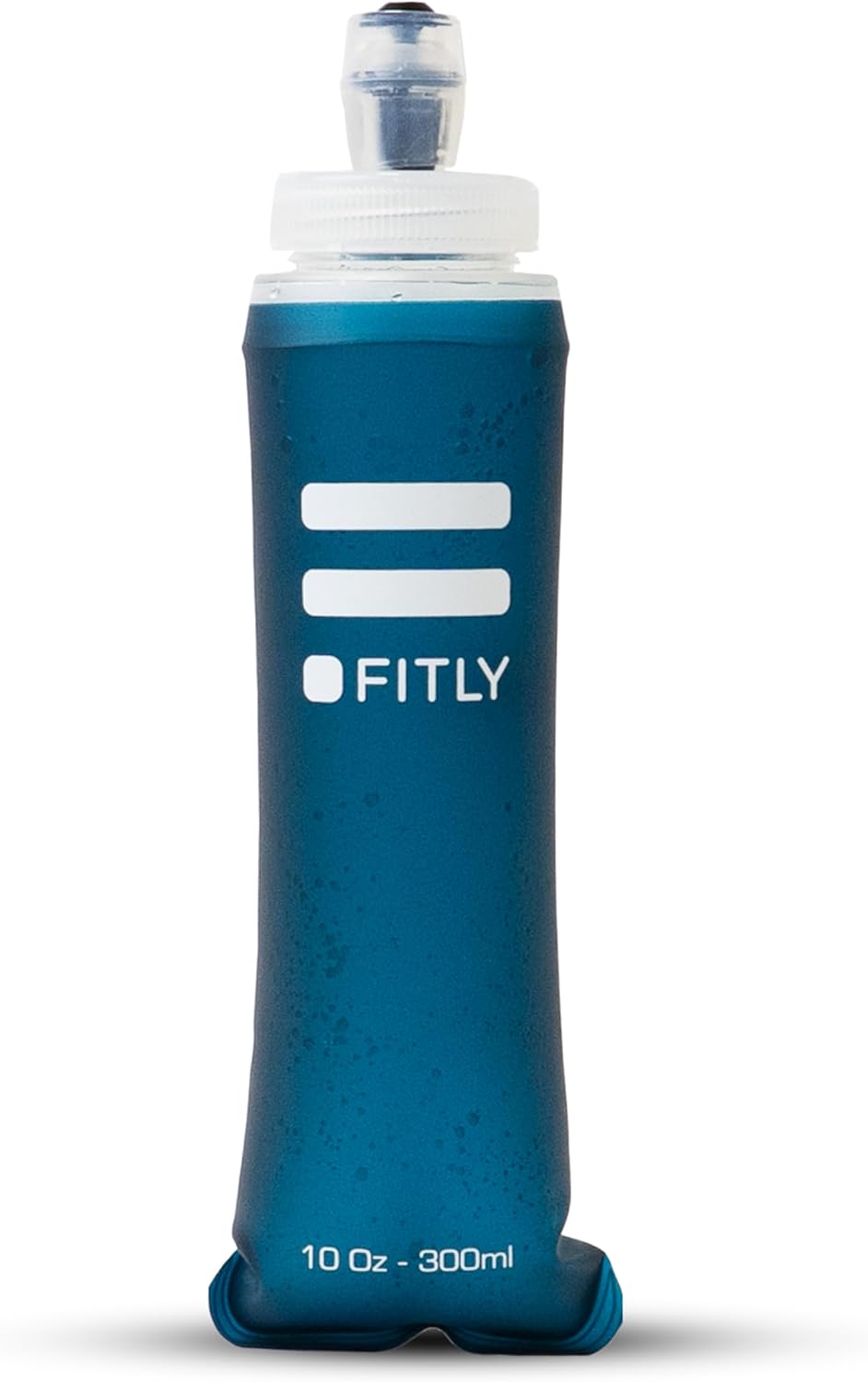FITLY Soft Flask - Shrink As You Drink Soft Water Bottle for Hydration Pack - Folding Water Bottle Ideal for Running, Hiking, Cycling, Climbing & Rigorous Activity