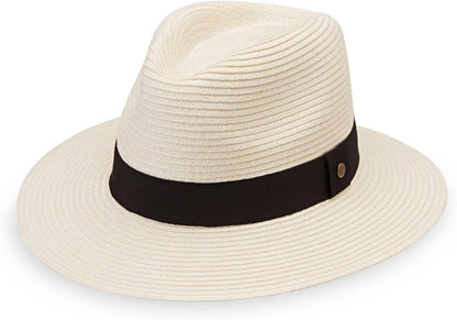 Wallaroo Hat Company Women’s Petite Palm Beach Fedora – UPF 50+ UV Protection Sun Hat, Packable, Adjustable, Small Size
