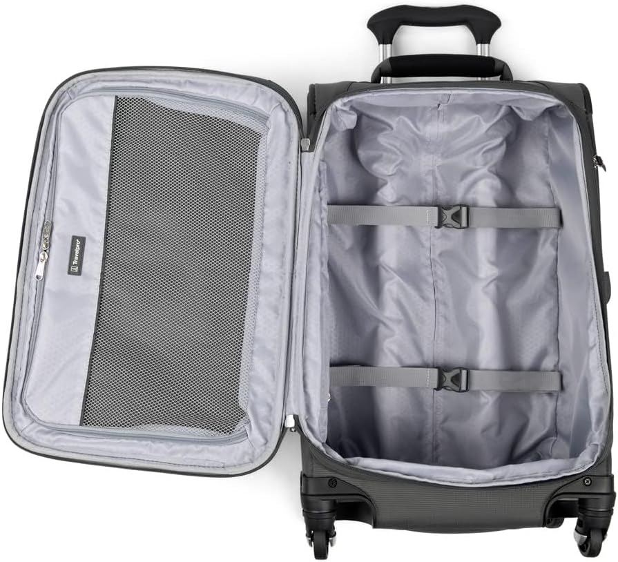 Travelpro Maxlite 5 Softside Expandable 2-Piece Luggage Set — Carry-On and Large Checked Luggage — Shadow Grey