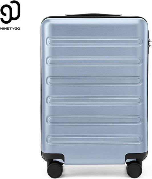Carry on Luggage 22 X 14 X 9 Airline Approved, 20 Inch Luggage for 3-5 Days Travel, Double Spinner Wheels, 100% Hardshell PC, TSA Lock (09-Blue, Carry-On 20-Inch)