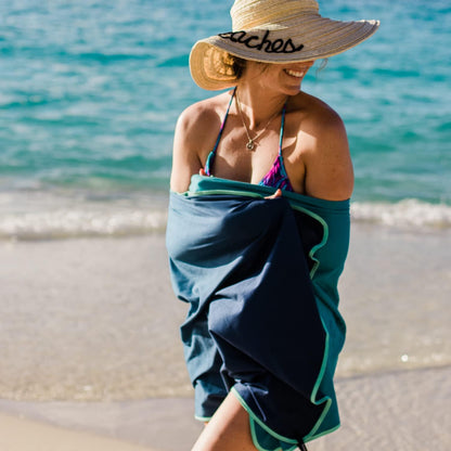 Rumpl Tech Towel Quick-Dry Towel for Travel, Beach, and Camp, Ocean Fade - Everywhere
