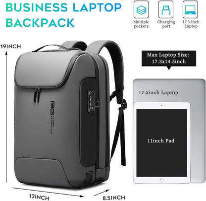 BANGE Anti Theft Backpack With TSA Lock,Waterproof Backpacks With YKK Zipper, High Tech Business Backpack For Men And Women, Laptop Backpack Fits For 17.3 Inch Notebook…