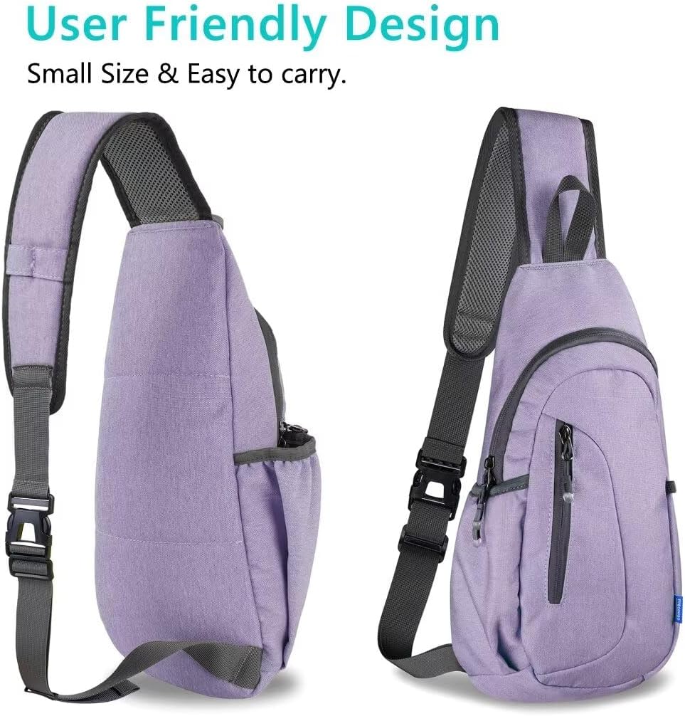 TITECOUGO Small Sling Bag, Lightweight Crossbody Backpack for Men Women, Shoulder Bag for Sports and Outdoor