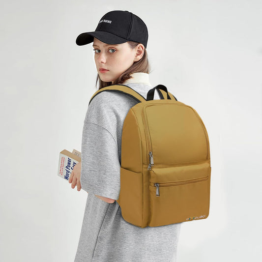 OMOUBOI Casual Daypacks Superbreak Backpack 14 inch Laptop Backpack for Women & Men Fits Tourism Business (Ginger)