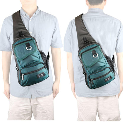 Sling Bag Chest Shoulder Backpack Crossbody Multipurpose Daypack For Men Women Blue