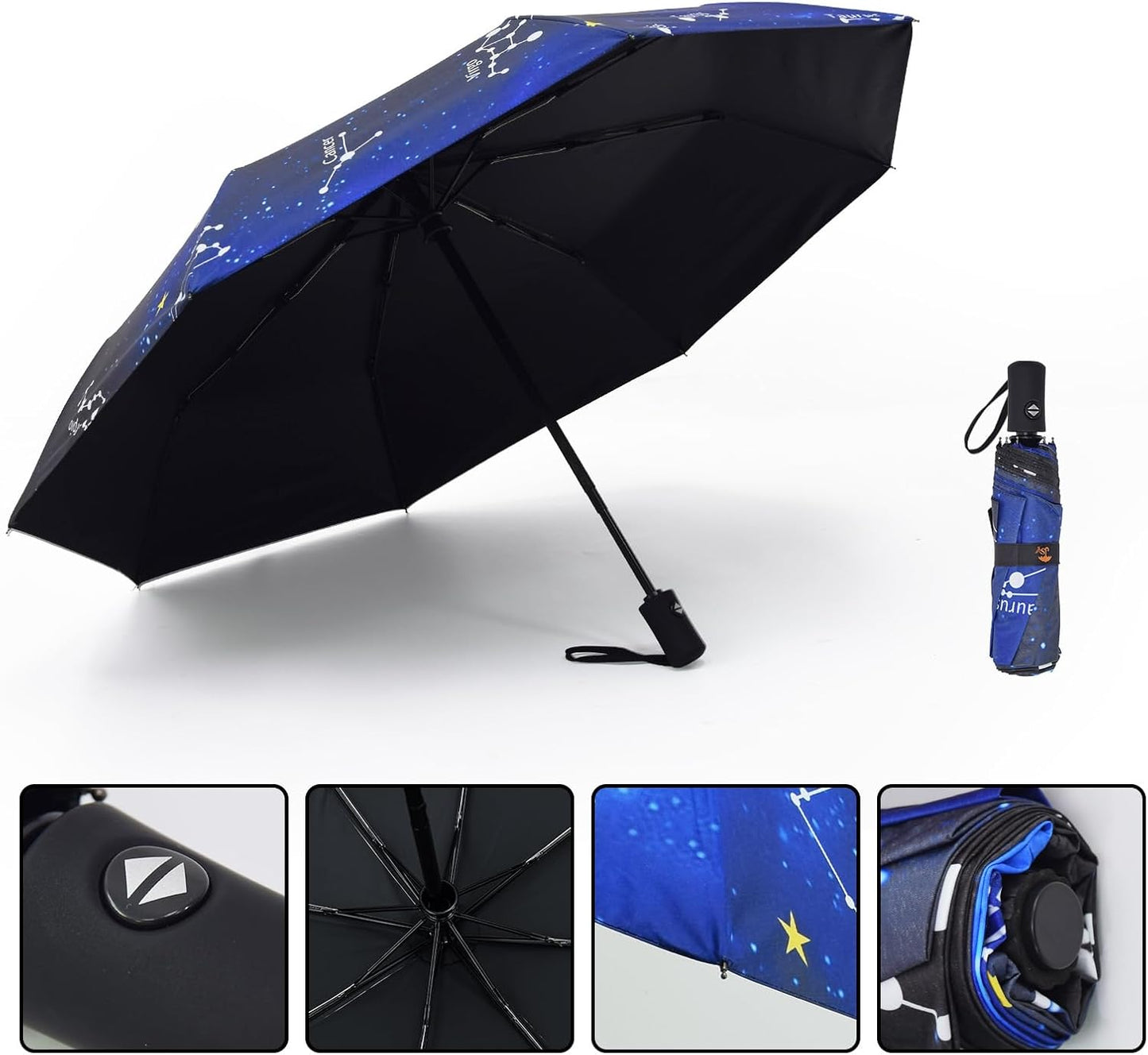 SY COMPACT Travel Umbrella Windproof Automatic Umbrellas Small Compact UV Sun Protection Factory Outlet Umbrella