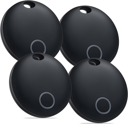 Air Tracker Tags-4 Pack, Smart Bluetooth Tracker Works with Apple Find My (iOS Only), Item Finder Locator for Keys, Luggage, Backpack, IP67 Waterproof