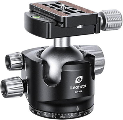 Leofoto Professional Camera Tripod, 63.9" Compact Carbon Fiber Tripod for DSLR Video Camcorder, 5 Leg Sections, 360° Ball Head, Max Load 20KG/44Lb (LS-365CX+LH-47)