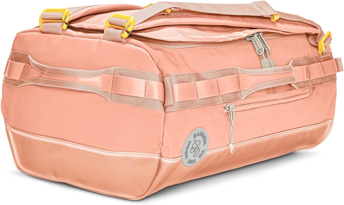 Baboon to the Moon Go-Bag Medium 40L – Detachable Straps, Small Duffle Bag for Travel, Gym Bag for Women, Mens Travel Bag, Duffel Bags for Traveling, Travel Duffel Bags for Women (Sunset Coral)