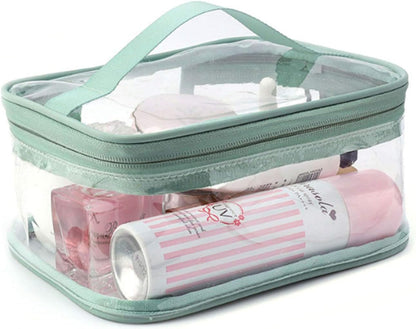 Makeup Bag Zipper Waterproof Portable Travel Storage Pouch 2 Pcs